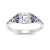Load image into Gallery viewer, split-band-antique-asscher-cut-purple-topaz-engagement-ring-in-white-gold-FD9816ASRGVITO-NL-WG
