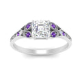 Thumbnail 53 - split-band-antique-asscher-cut-purple-topaz-engagement-ring-in-white-gold-FD9816ASRGVITO-NL-WG