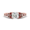 Load image into Gallery viewer, split-band-antique-asscher-cut-ruby-engagement-ring-in-rose-gold-FD9816ASRGRUDR-NL-RG