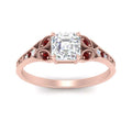 Thumbnail 17 - split-band-antique-asscher-cut-ruby-engagement-ring-in-rose-gold-FD9816ASRGRUDR-NL-RG