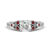 Load image into Gallery viewer, split-band-antique-asscher-cut-ruby-engagement-ring-in-white-gold-FD-9816ASRGRUDR-NL-WG