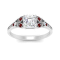 Thumbnail 44 - split-band-antique-asscher-cut-ruby-engagement-ring-in-white-gold-FD-9816ASRGRUDR-NL-WG