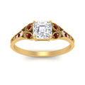 Thumbnail 71 - split-band-antique-asscher-cut-ruby-engagement-ring-in-yellow-gold-FD9816ASRGRUDR-NL-YG