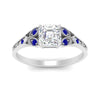 Load image into Gallery viewer, split-band-antique-asscher-cut-sapphire-engagement-ring-in-white-gold-FD9816ASRGSABL-NL-WG