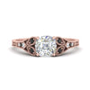 Load image into Gallery viewer, split-band-antique-cushion-cut-black-diamond-engagement-ring-in-rose-gold-FD9816CURGBLACK-NL-RG