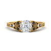 Load image into Gallery viewer, split-band-antique-cushion-cut-black-diamond-engagement-ring-in-yellow-gold-FD9816CURGBLACK-NL-YG