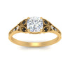 Load image into Gallery viewer, split-band-antique-cushion-cut-black-diamond-engagement-ring-in-yellow-gold-FD9816CURGBLACK-NL-YG