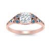 Load image into Gallery viewer, split-band-antique-cushion-cut-blue-topaz-engagement-ring-in-rose-gold-FD9816CURGICBLTO-NL-RG