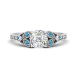 Load image into Gallery viewer, split-band-antique-cushion-cut-blue-topaz-engagement-ring-in-white-gold-FD9816CURGICBLTO-NL-WG
