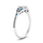 Load image into Gallery viewer, split-band-antique-cushion-cut-blue-topaz-engagement-ring-in-white-gold-FD9816CURGICBLTO-NL-WG
