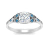 Load image into Gallery viewer, split-band-antique-cushion-cut-blue-topaz-engagement-ring-in-white-gold-FD9816CURGICBLTO-NL-WG