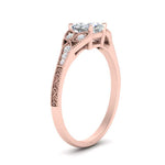 Load image into Gallery viewer, split-band-antique-cushion-cut-diamond-engagement-ring-in-rose-gold-FD9816CUR-NL-RG

