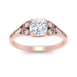 Load image into Gallery viewer, split-band-antique-cushion-cut-diamond-engagement-ring-in-rose-gold-FD9816CUR-NL-RG
