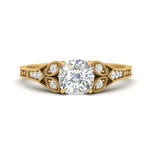 Load image into Gallery viewer, split-band-antique-cushion-cut-diamond-engagement-ring-in-yellow-gold-FD9816CUR-NL-YG
