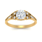 Load image into Gallery viewer, split-band-antique-cushion-cut-diamond-engagement-ring-in-yellow-gold-FD9816CUR-NL-YG
