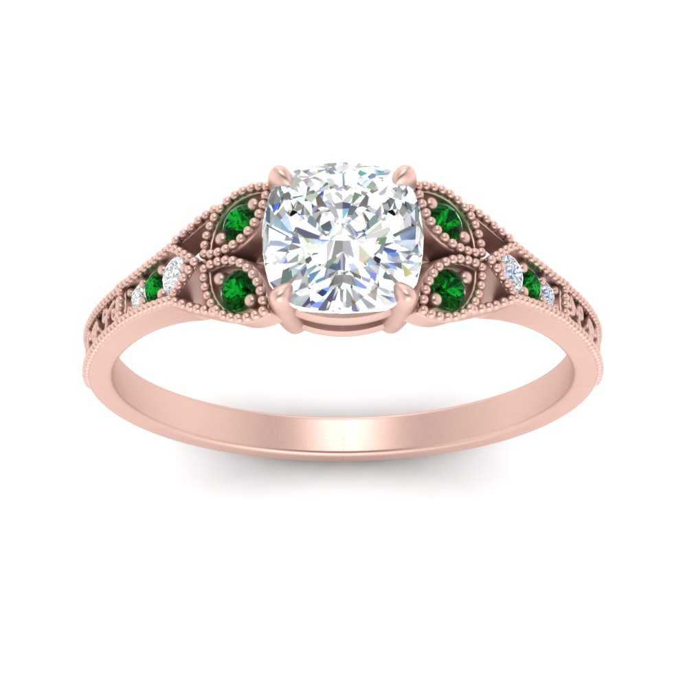 split-band-antique-cushion-cut-emerald-engagement-ring-in-rose-gold-FD9816CURGEMGR-NL-RG