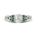 Thumbnail 40 - split-band-antique-cushion-cut-emerald-engagement-ring-in-white-gold-FD9816CURGEMGR-NL-WG