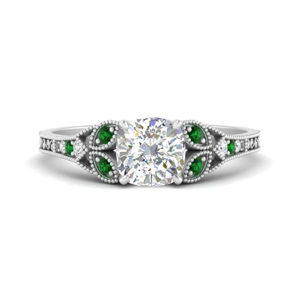 split-band-antique-cushion-cut-emerald-engagement-ring-in-white-gold-FD9816CURGEMGR-NL-WG