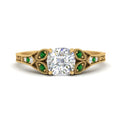 Thumbnail 67 - split-band-antique-cushion-cut-emerald-engagement-ring-in-yellow-gold-FD9816CURGEMGR-NL-YG