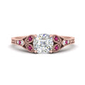 Thumbnail 7 - split-band-antique-cushion-cut-pink-sapphire-engagement-ring-in-rose-gold-FD9816CURGSADRPI-NL-RG