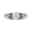 Load image into Gallery viewer, split-band-antique-cushion-cut-pink-sapphire-engagement-ring-in-white-gold-FD9816CURGSADRPI-NL-WG