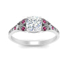 Load image into Gallery viewer, split-band-antique-cushion-cut-pink-sapphire-engagement-ring-in-white-gold-FD9816CURGSADRPI-NL-WG