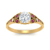 Load image into Gallery viewer, split-band-antique-cushion-cut-pink-sapphire-engagement-ring-in-yellow-gold-FD9816CURGSADRPI-NL-YG
