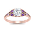 Thumbnail 26 - split-band-antique-cushion-cut-purple-topaz-engagement-ring-in-rose-gold-FD9816CURGVITO-NL-RG