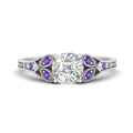 Thumbnail 52 - split-band-antique-cushion-cut-purple-topaz-engagement-ring-in-white-gold-FD9816CURGVITO-NL-WG