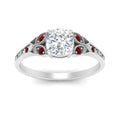Thumbnail 44 - split-band-antique-cushion-cut-ruby-engagement-ring-in-white-gold-FD9816CURGRUDR-NL-WG