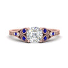 Load image into Gallery viewer, split-band-antique-cushion-cut-sapphire-engagement-ring-in-rose-gold-FD9816CURGSABL-NL-RG