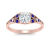 Load image into Gallery viewer, split-band-antique-cushion-cut-sapphire-engagement-ring-in-rose-gold-FD9816CURGSABL-NL-RG