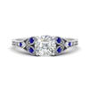 Load image into Gallery viewer, split-band-antique-cushion-cut-sapphire-engagement-ring-in-white-gold-FD9816CURGSABL-NL-WG