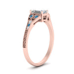 Load image into Gallery viewer, split-band-antique-emerald-cut-blue-topaz-engagement-ring-in-rose-gold-FD9816EMRGICBLTO-NL-RG
