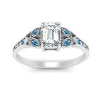 Load image into Gallery viewer, split-band-antique-emerald-cut-blue-topaz-engagement-ring-in-white-gold-FD9816EMRGICBLTO-NL-WG
