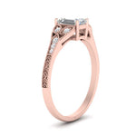 Load image into Gallery viewer, split-band-antique-emerald-cut-diamond-engagement-ring-in-rose-gold-FD9816EMR-NL-RG
