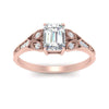 Load image into Gallery viewer, split-band-antique-emerald-cut-diamond-engagement-ring-in-rose-gold-FD9816EMR-NL-RG