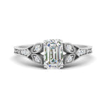 Load image into Gallery viewer, split-band-antique-emerald-cut-diamond-engagement-ring-in-white-gold-FD9816EMR-NL-WG
