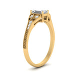 Load image into Gallery viewer, split-band-antique-emerald-cut-diamond-engagement-ring-in-yellow-gold-FD9816EMR-NL-YG
