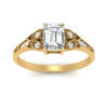 Load image into Gallery viewer, split-band-antique-emerald-cut-diamond-engagement-ring-in-yellow-gold-FD9816EMR-NL-YG
