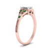 Load image into Gallery viewer, split-band-antique-emerald-cut-emerald-engagement-ring-in-rose-gold-FD9816EMRGEMGR-NL-RG