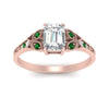 Load image into Gallery viewer, split-band-antique-emerald-cut-emerald-engagement-ring-in-rose-gold-FD9816EMRGEMGR-NL-RG