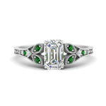 Load image into Gallery viewer, split-band-antique-emerald-cut-emerald-engagement-ring-in-white-gold-FD9816EMRGEMGR-NL-WG
