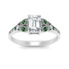 Load image into Gallery viewer, split-band-antique-emerald-cut-emerald-engagement-ring-in-white-gold-FD9816EMRGEMGR-NL-WG