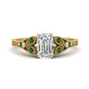 Load image into Gallery viewer, split-band-antique-emerald-cut-emerald-engagement-ring-in-yellow-gold-FD9816EMRGEMGR-NL-YG