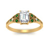 Load image into Gallery viewer, split-band-antique-emerald-cut-emerald-engagement-ring-in-yellow-gold-FD9816EMRGEMGR-NL-YG