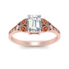 Load image into Gallery viewer, split-band-antique-emerald-cut-orange-sapphire-engagement-ring-in-rose-gold-FD9816EMRGSAOR-NL-RG