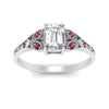 Load image into Gallery viewer, split-band-antique-emerald-cut-pink-sapphire-engagement-ring-in-white-gold-FD9816EMRGSADRPI-NL-WG