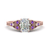 Load image into Gallery viewer, split-band-antique-emerald-cut-purple-topaz-engagement-ring-in-rose-gold-FD9816EMRGVITO-NL-RG
