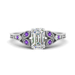 Load image into Gallery viewer, split-band-antique-emerald-cut-purple-topaz-engagement-ring-in-white-gold-FD9816EMRGVITO-NL-WG
